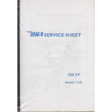 BSA 250 C10L Service Sheet